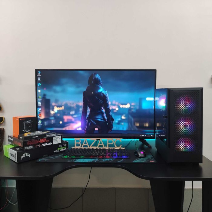 Компютер Новый Ryzen 5 5500, 16GB DDR4, GTX 1660 Super 6GB, SSD 512GB