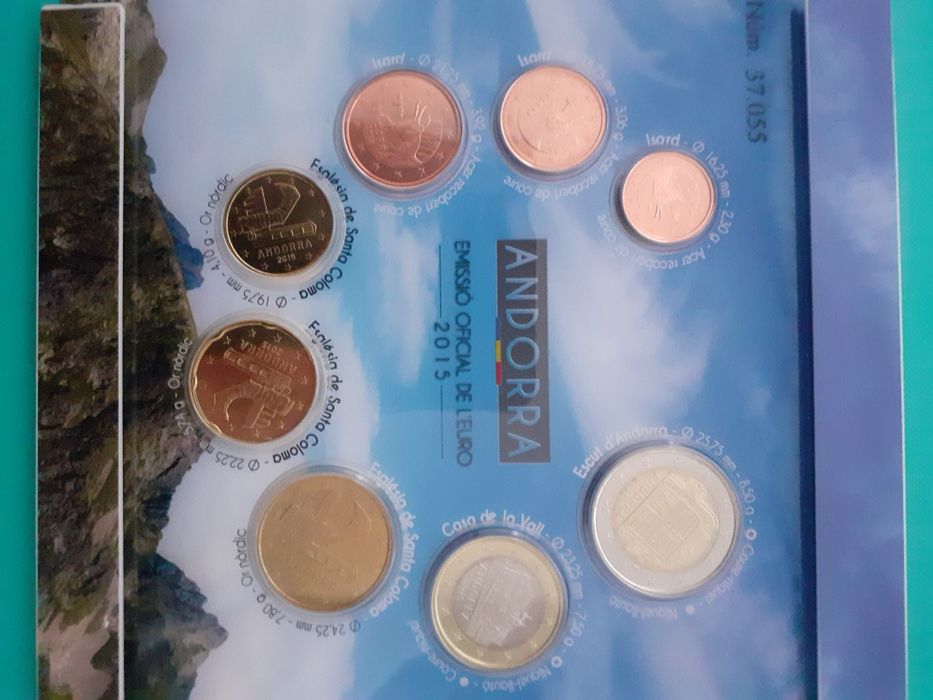 Zestaw monet Euro Andora 2015 rok