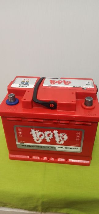 Аккумулятор 60Ah 600A. Topla.