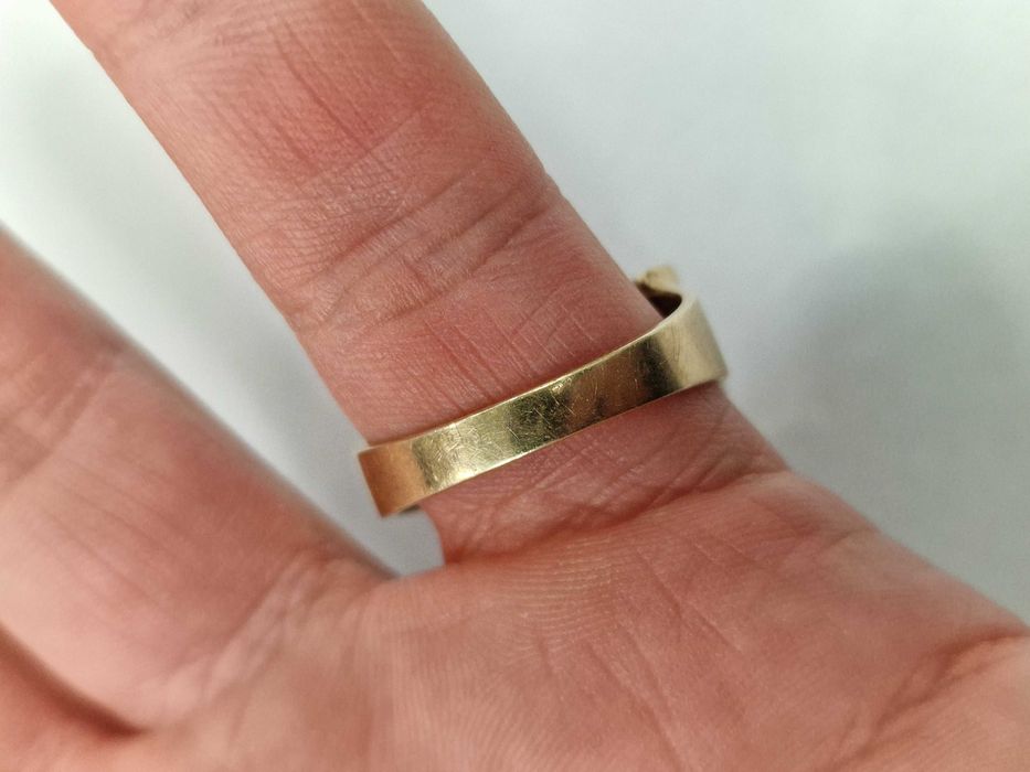 Złoty sygnet męski/ 417/ 10K/ 5.83 gram/ R26/ Cytryn/ XX wiek