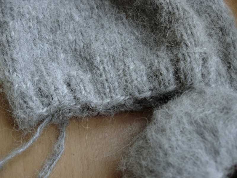 szary kaptur balaclava alpaka jedwab moher