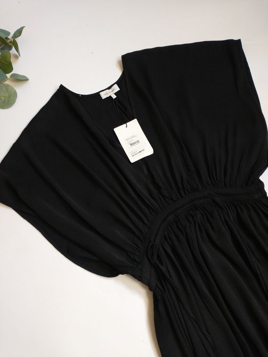Czarna sukienka maxi DEA KUDIBAL 100% wiskoza rozmiar M