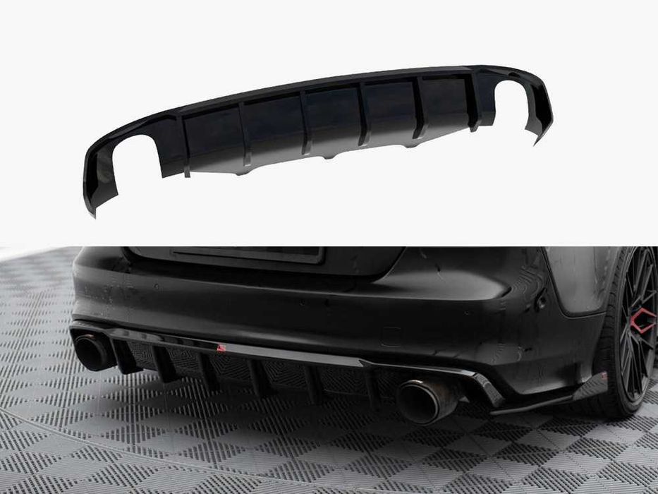 Дифузор Audi A7 4G S-line (10-14) юбка обвіс заднього бампера