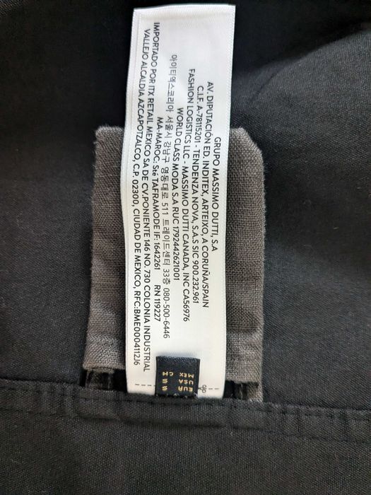Casaco Massimo Dutti impermeável e contra-vento