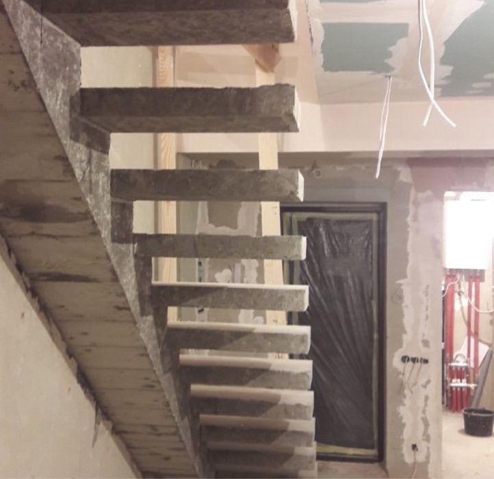 Бетонні сходи, лестница бетоная, ступеньки, майстер по сходам,бетон