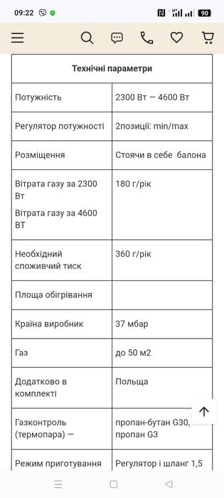 обігрівач газовий с регулятором 4600Вт Польща