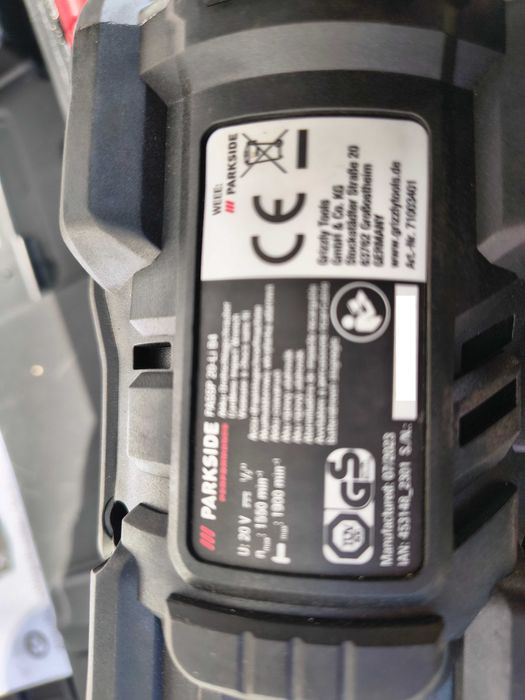 PARKSIDE PERFORMANCE Klucz Udarowy akumulatorowy 20V1/2 PASSP 20-Li B4