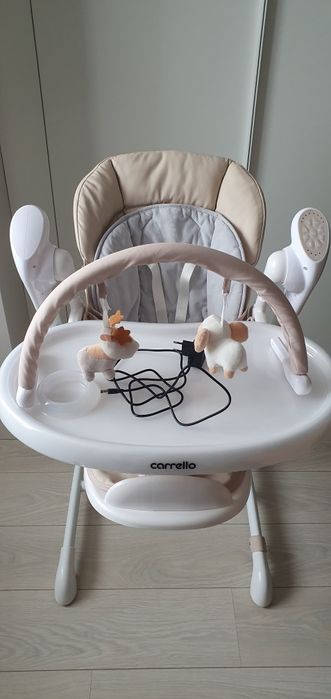 Стілець-гойдалка CARRELLO Cascata CRL-10303/1 Cream Beige із сенсорною