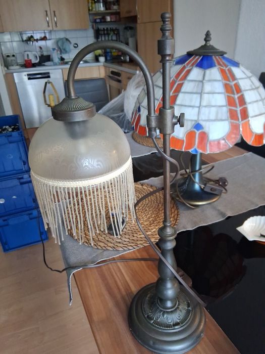 Piękna lampa styl Tiffany. Witrażowa.