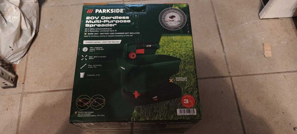 Siewnik akumulatorowy Parkside PUSA 20-Li B1 Faktura, Gwarancja>2 L