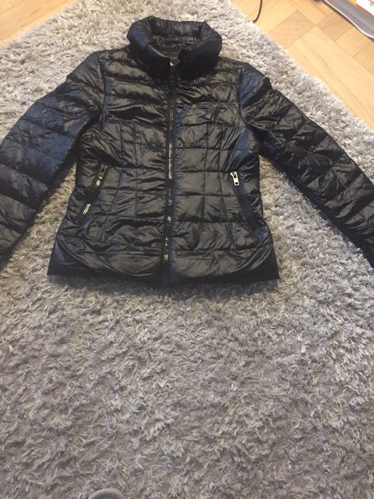 Zara kurtka naturalny puch