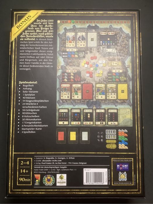 Troyes + bonus, karty w koszulkach