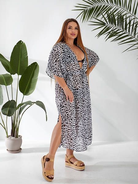 Жіноче парео вільного крою на зав'язці