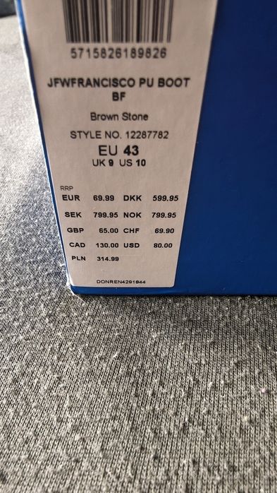 Buty męskie brązowe