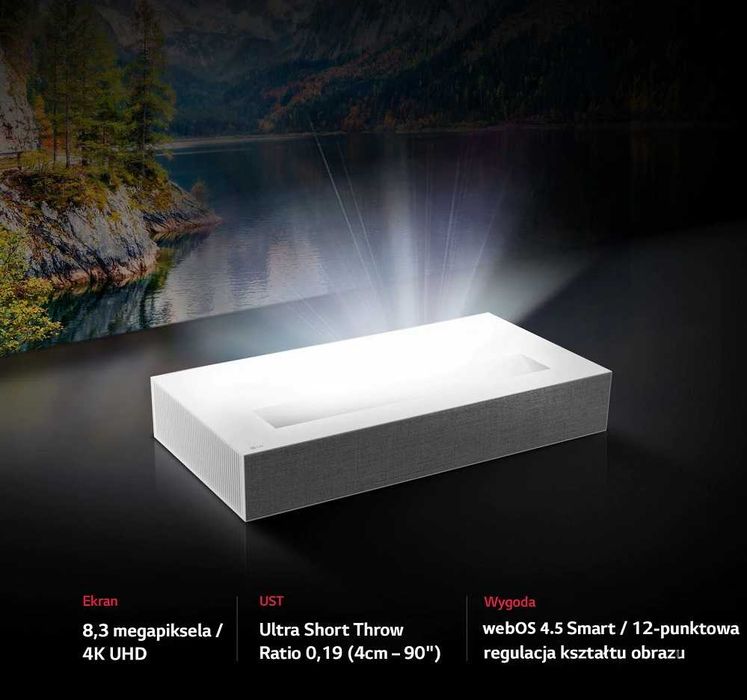 Projektor pionowy LG HU85LS Laser 4K HDR jak nowy