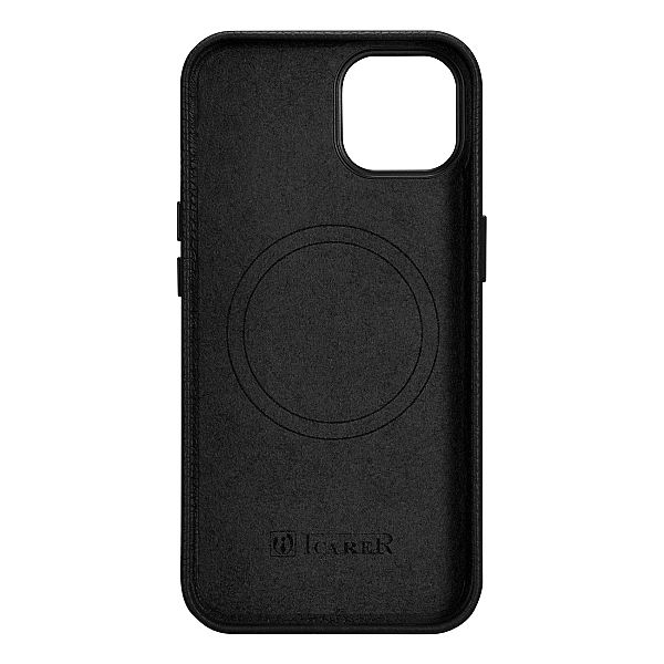 iCarer Litchi Premium Leather Case skórzane etui iPhone 14 Plus magnet