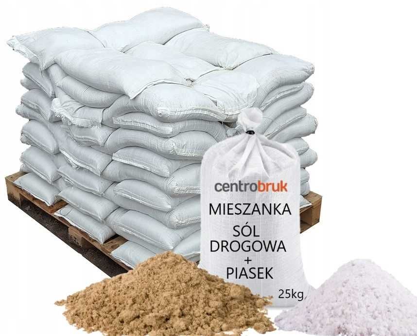Mieszanka Sól Drogowa + Piasek Do Posypywania worek 20kg