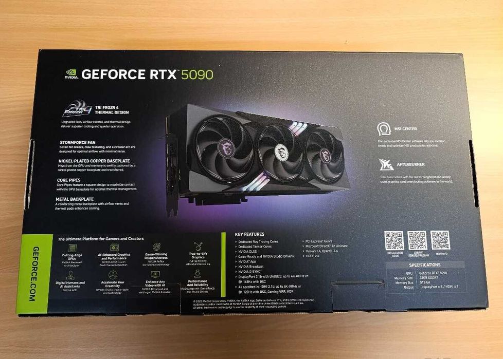 MSI GeForce RTX 5090 32G GAMING TRIO OC – Sprzedaż