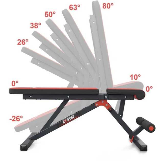 Регульована Лавка для жиму лежачи K-Sport Скамья для жима лежа, преса