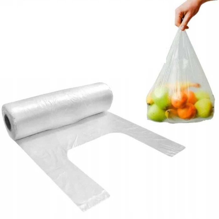 Reklamówki na rolce 4x100 sztuk do 5kg grube