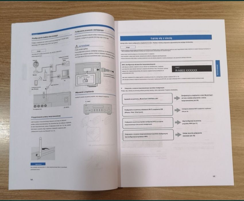 Amplituner Yamaha RN803D instrukcja obsługi.