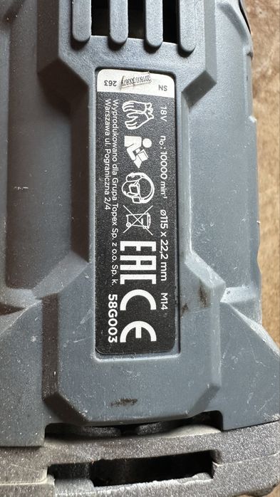 Szlifierka Graphite 18 V