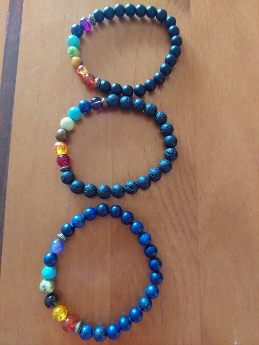 Prendas Natal Pulseiras Pedra Vulcânica CTT Grátis