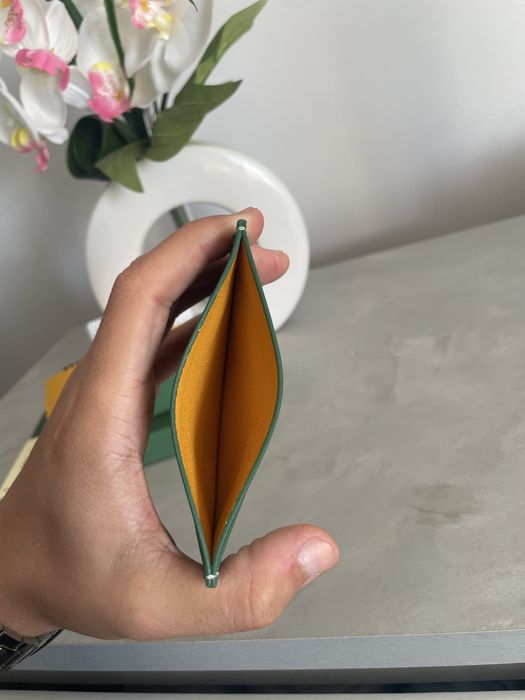 Porta cartoes Goyard verde