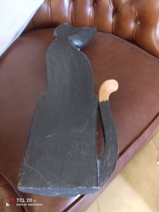 Conjunto de três gatos de decoração