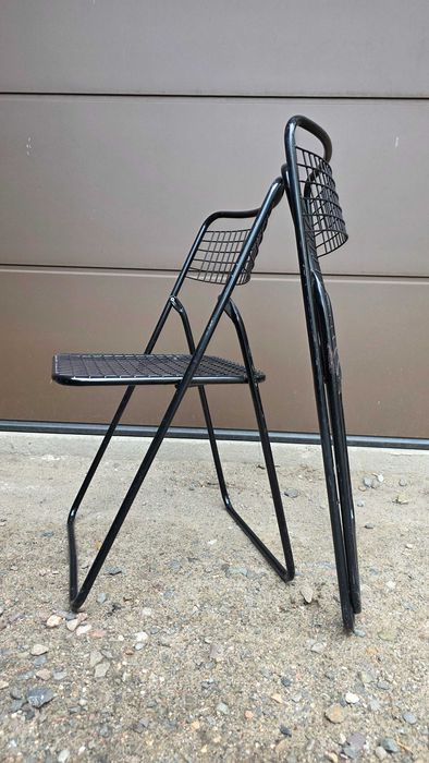 Klasyk IKEA: Krzesła Składane „Ted Net” – Proj. Niels Gammelgaard .Lata 70/80
