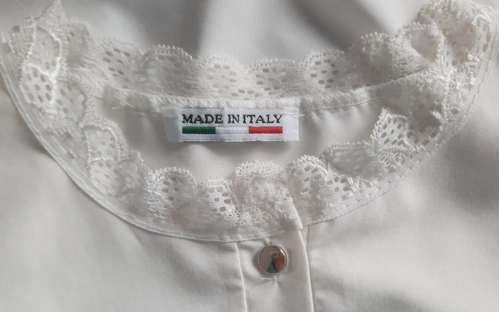 Koszula Made in Italy ecri,wanilia,złoty