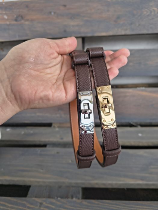 Ремінь новий жіночий  стильний трендовий з пряжкою замочком як herm*es