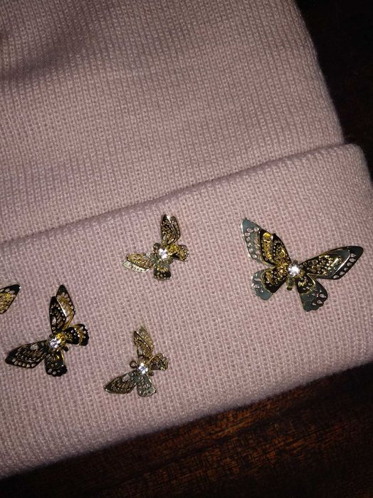 Gorro Rosa com Borboletas Aldo NOVO