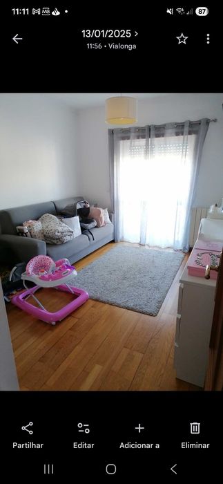 Sofá cama 2 lugares cinzento