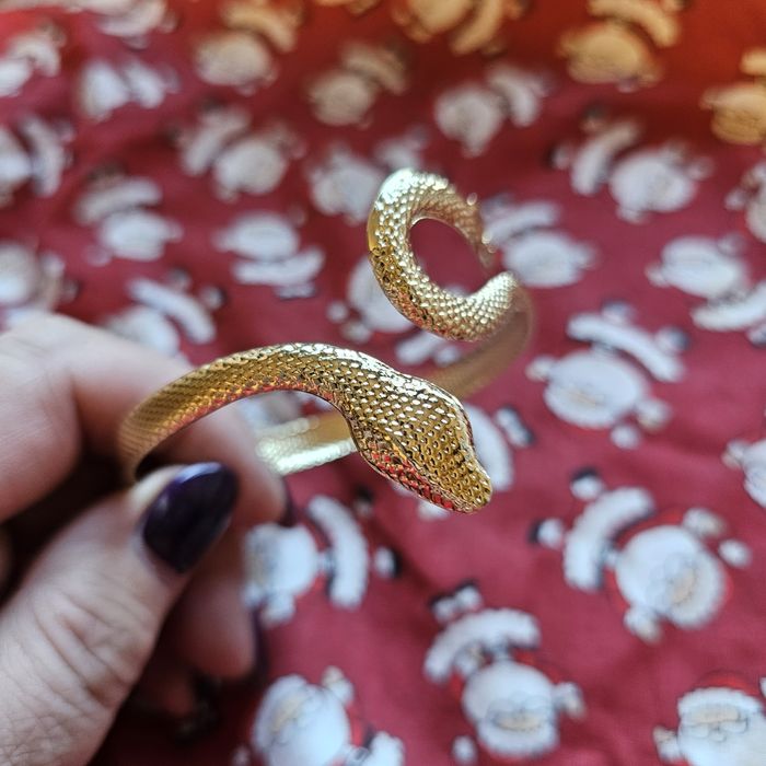 Zestaw branzoletka +pierścionek żmijka