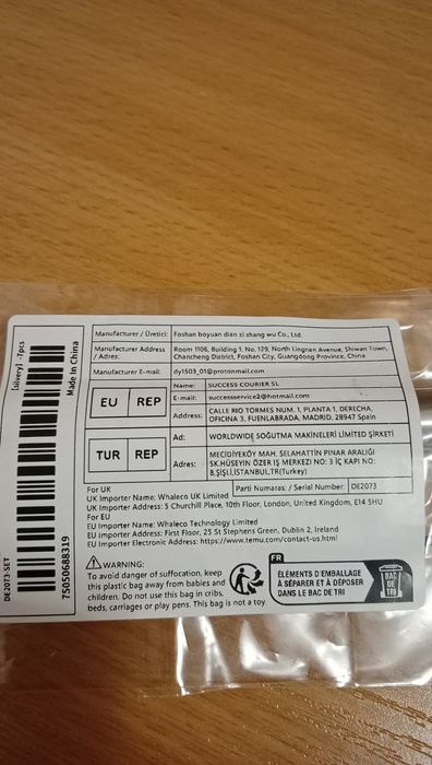 7 częściowy zestaw do usuwania woskowiny ze stali nierdzewnej