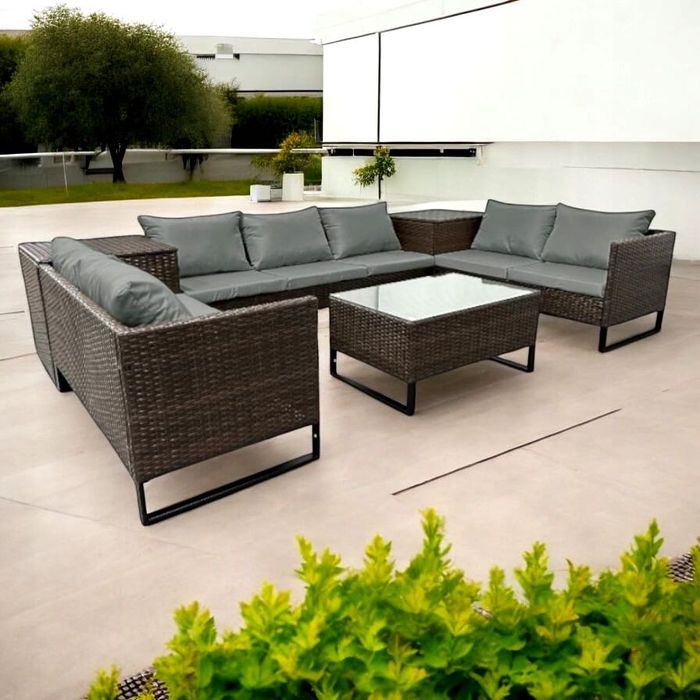 Nowe Meble ogrodowe NOWOCZESNY komplet Wypoczynkowy 2 schowki 4 kolory