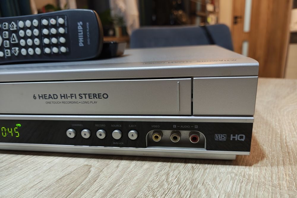 PHILIPS DVP3350V #Magnetowid VHS DVD #Combo #6 HD #Hi-Fi Stereo #Pilot