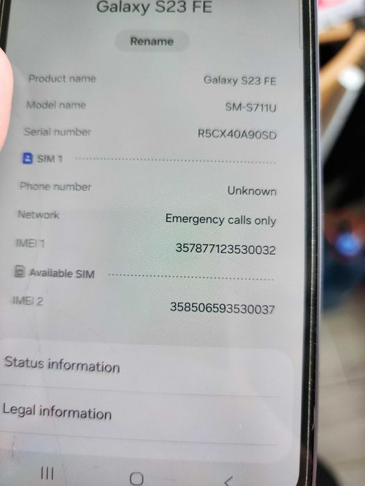 Дисплей (запчастини) до Samsung Galaxy S23 FE SM-S711U snapdragon