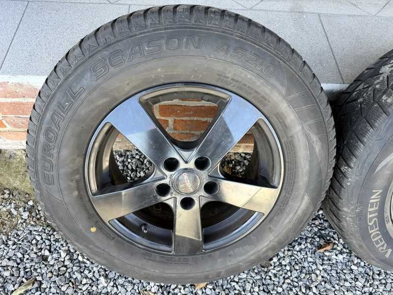 Koła FELGI ALUMINIOWE 5X114,3 opony zima 215/70 R16+CZUJNIKI