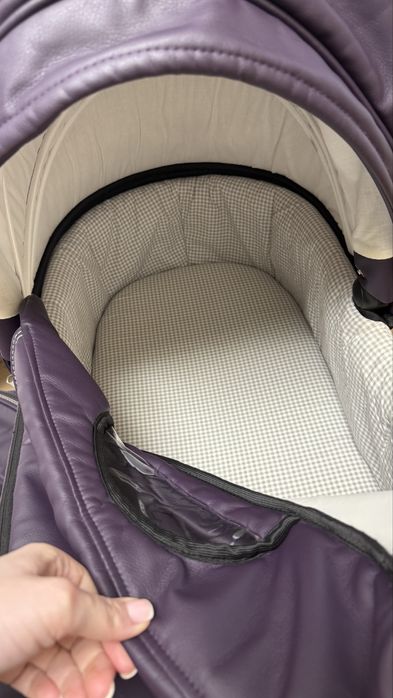 Коляска 3 в 1 Verdi Mocca фіолетова