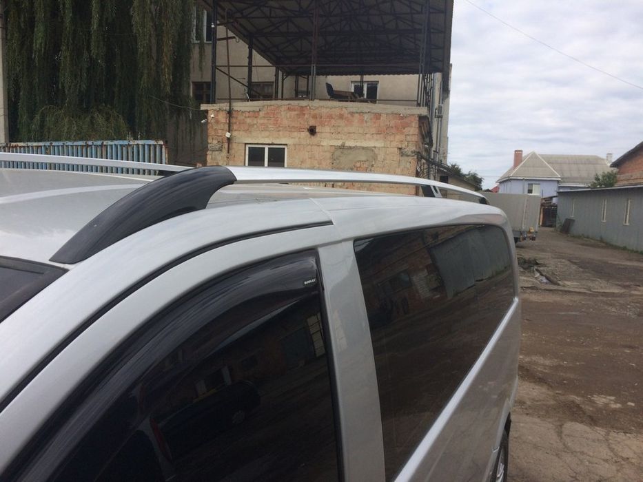 Mercedes Vito W639 2004-2014 Рейлінги Хром метал ніжки Середня Довга
