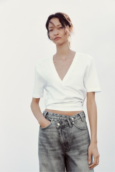 Джинси Zara асиметричні розмір 40 М L