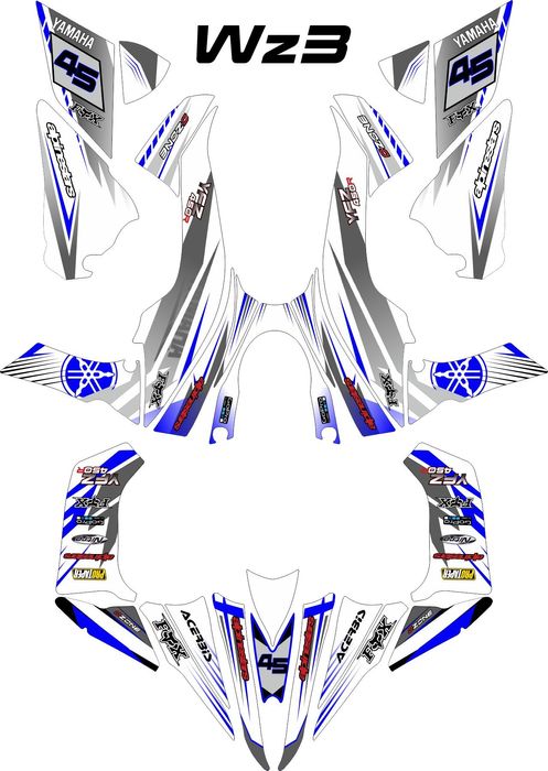 Naklejki Yamaha YFZ 450 R okleina  2014+