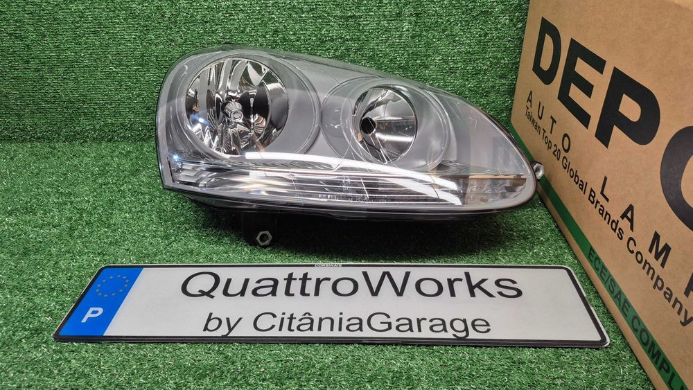 Otica Farol Direito Volkswagen Golf V 1K1 1K5 2003 a 2009 Ref. 441-1171R-LDEM6 NOVO DEPO