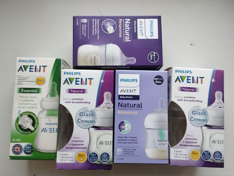 Пляшечки/бутилочки Philips Avent Natural/Essential 120ml,125 ml, 0м+