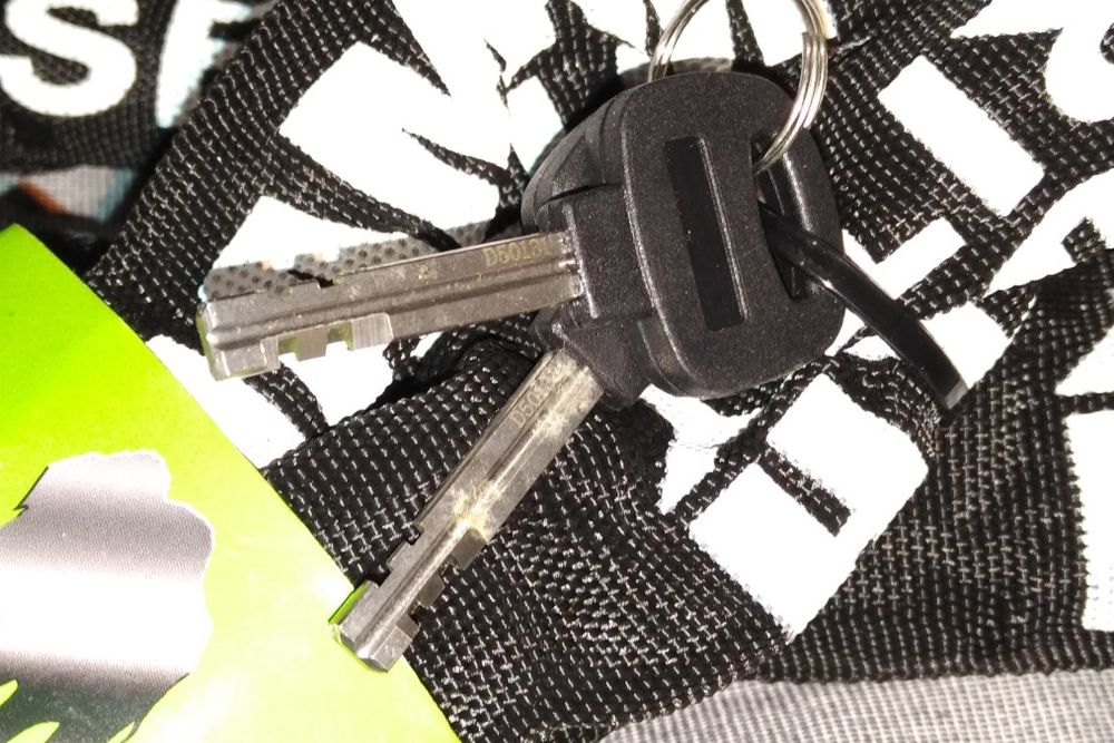 Aloquete + corrente grande heavy duty cadeado mota moto