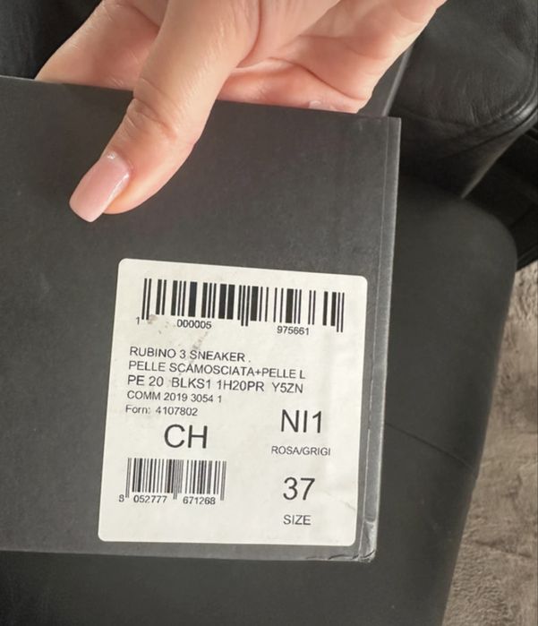 Sneakersy buty pinko rubino 37 szare różowe