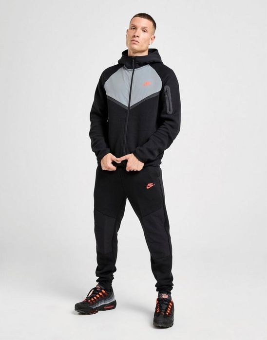 Кофта Nike Tech Fleece Black/Grey оригінал IH4302-010