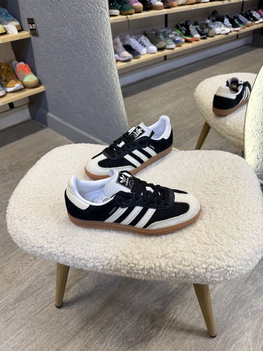ОРИГІНАЛ 100% Adidas Samba OG Black White | IE5836 кросівки шкіряні оригінальні 38 розмір жіночі кроссовки